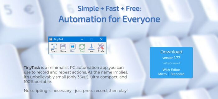 Windows 无需编写脚本 - 只需按下录制-小金同学